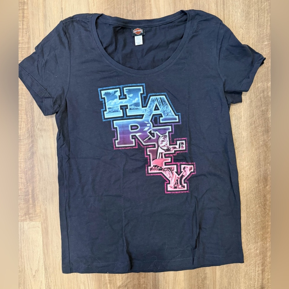 Harley-Davidson Black T-Shirt with Logo